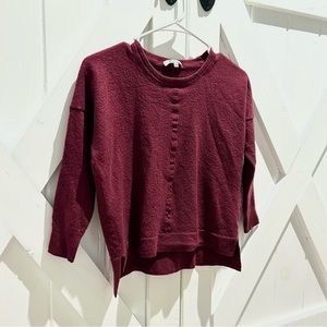 Madewell wool crop sweater